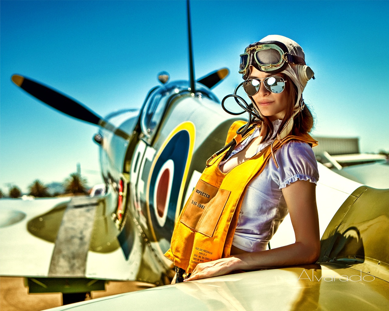 Spitfire girl pilot